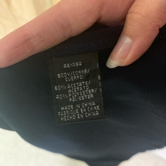 Jill Jill Stuart Navy Blue Cut-Out Gown Maxi Dress Size 2 A-Line Tank Straps - Picture 6 of 15